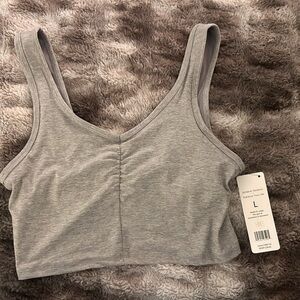 Gray Sports Bra